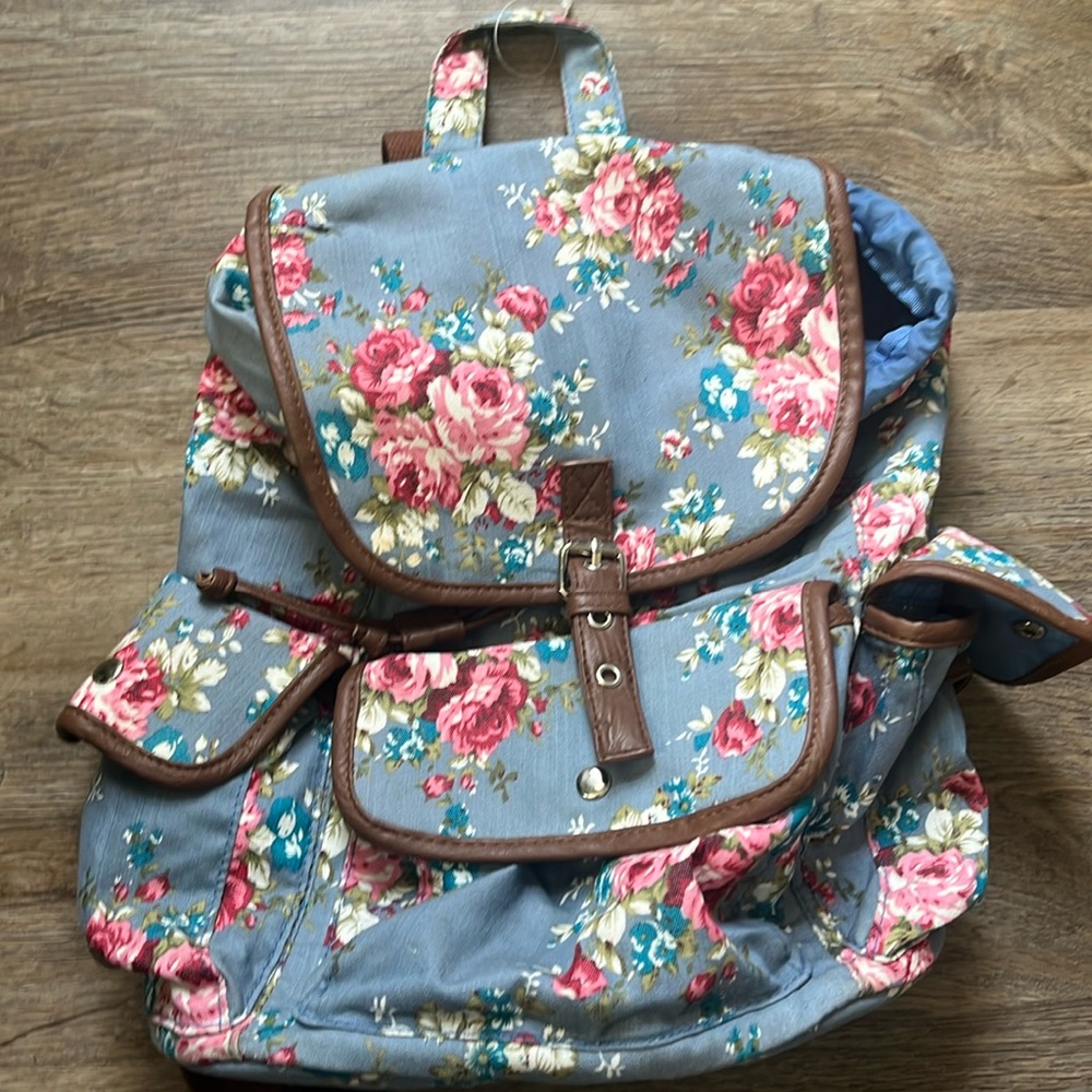 Flower back pack bag